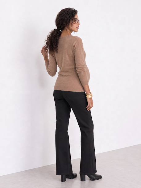 Pull devant/dos grossesse et allaitement beige+Blanc 4 - vertbaudet enfant 