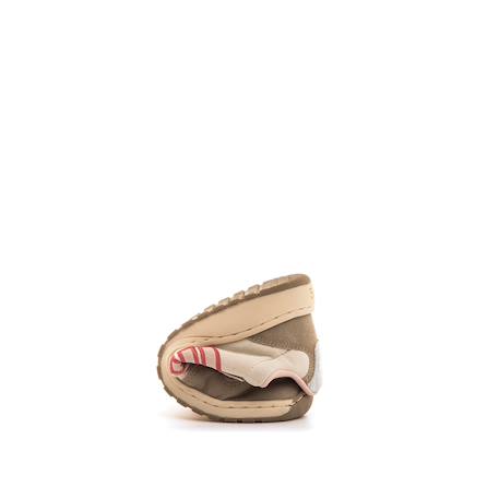 Sneakers filles synthétique lacets- fermeture adhésive barefoot Pink+White 3 - vertbaudet enfant 