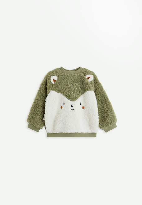 Garçon-Pull, gilet, sweat-Pull-Sweat-shirt bébé en sherpa ginkgo