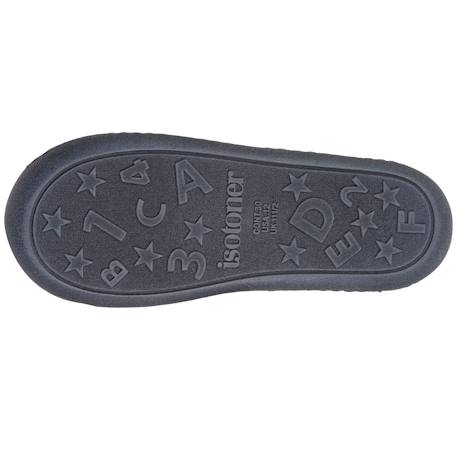 Chaussons mocassins polaire chinée, maintien du pieds, semelle légère, souple Gris chiné 4 - vertbaudet enfant 