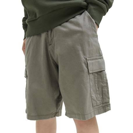 Short cargo garçon Beige+Noir+Vert 10 - vertbaudet enfant 
