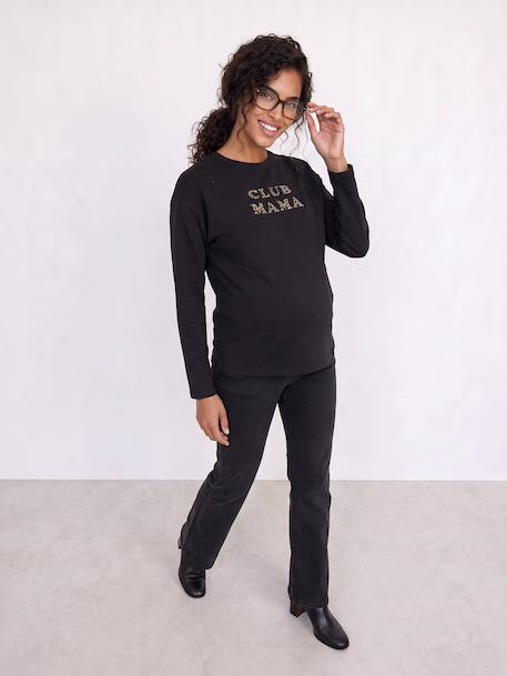 T-shirt grossesse et allaitement anthracite 1 - vertbaudet enfant 
