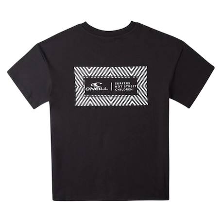 T-shirt garçon à manches courtes snsc Blanc+Noir 6 - vertbaudet enfant 