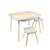 Table de jeux 4 en 1 avec 2 tabourets montessori bois fsc® Vert sauge 1 - vertbaudet enfant 