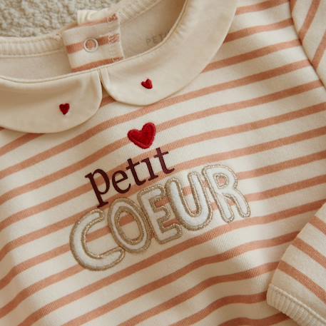 Sweat-shirt bébé en molleton aimée Ecru 6 - vertbaudet enfant 