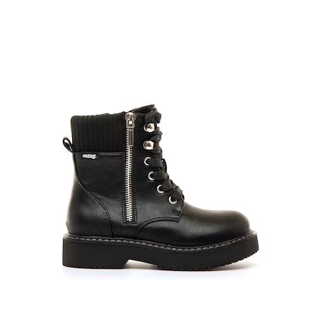 Bottines filles synthétique fermeture éclair Black 1 - vertbaudet enfant 