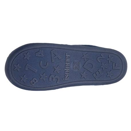 Chaussons mocassins velours, maintien souple, facile à enfiler, semelle flexible Marine 4 - vertbaudet enfant 