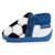 Chaussons bottillons à zip, faciles à enfiler, bon maintien du pied, semelle antidérapante Bleu 3 - vertbaudet enfant 