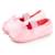 Chaussons ballerines fausse fourrure, maintien souple, facile à enfiler, semelle flexible Rose 1 - vertbaudet enfant 