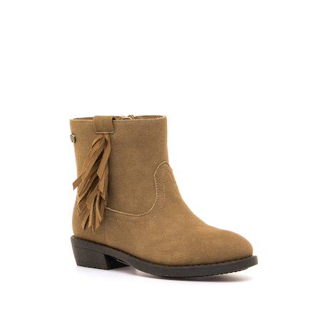 Bottines filles synthétique fermeture éclair Brown 2 - vertbaudet enfant 