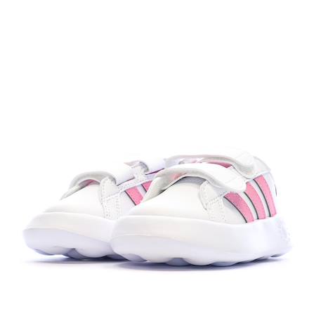 Baskets à  scratchs bébé fille grand court 2.0 Blanc 6 - vertbaudet enfant 