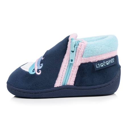 Chaussons bottillons à zip, faciles à enfiler, bon maintien du pied, semelle antidérapante Marine 3 - vertbaudet enfant 