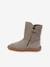 Bottes pieds nus enfants BAREFOOT TEX SUEDE Froddo bordeaux+gris+noir+or 8 - vertbaudet enfant 