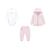 Ensemble de survêtement bébé en coton Rose clair 1 - vertbaudet enfant 