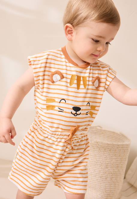 Bébé-Salopette, combinaison-Combishort bébé en éponge mio