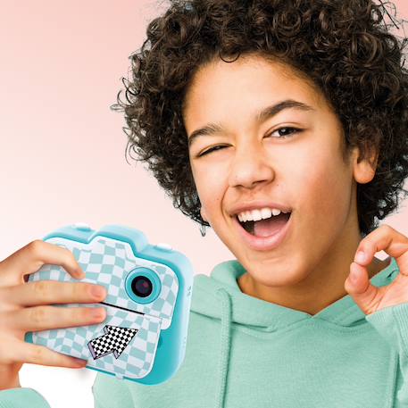 Photo Creator - Appareil Photo Instantané Deluxe Pack Turquoise - Photo, Selfie, Vidéo, impression sans encre, housse et album photo inclus Turquoise 4 - vertbaudet enfant 
