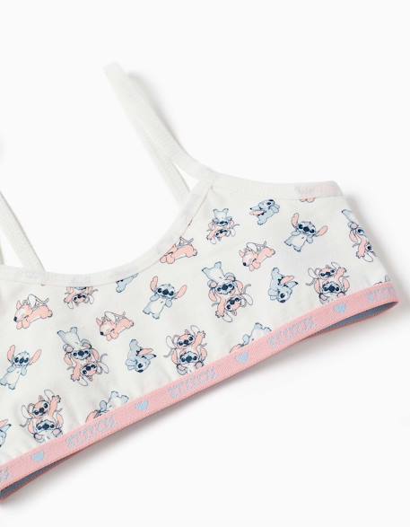 Ensemble brassière et culotte avec stitch et angel Beige clair 3 - vertbaudet enfant 