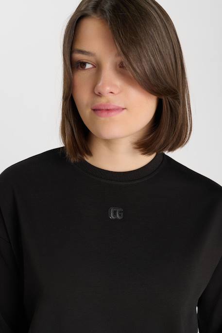 Sweat-shirt kittygi Black 6 - vertbaudet enfant 