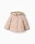 Veste matelassée à capuche et doublure en polaire Beige clair 1 - vertbaudet enfant 