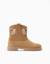 Bottines en suéde avec fleurs brodées Marron 1 - vertbaudet enfant 