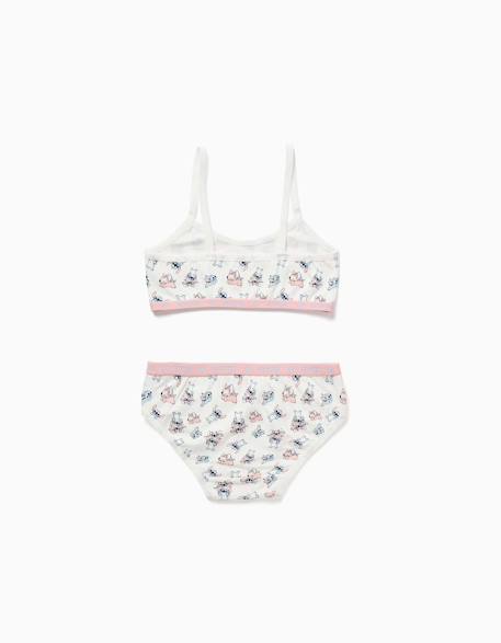 Ensemble brassière et culotte avec stitch et angel Beige clair 2 - vertbaudet enfant 
