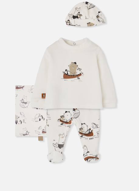 Bébé-Ensemble-Ensemble bébé maille imprimé animaux