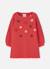 Robe bébé en maille avec fleurs Rouge 1 - vertbaudet enfant 