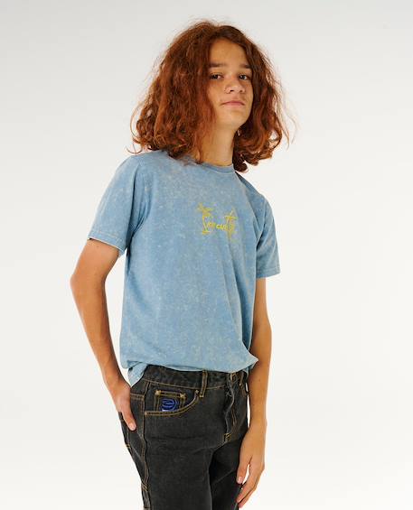 Jeans enfant hyped boys Bleu délavé+Washed black 11 - vertbaudet enfant 