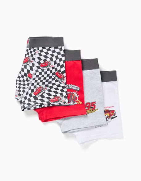 Garçon-Sous-vêtement-Lot de 4 boxers à imprimés flash mcqueen