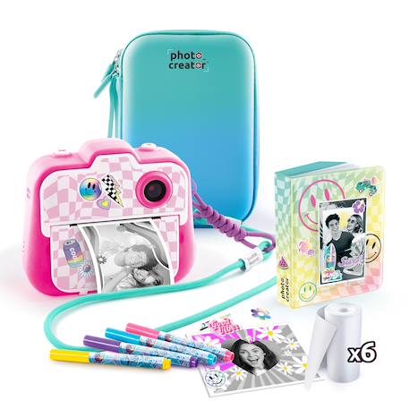 Photo Creator - Appareil Photo Instantané Deluxe Pack Rose - Photo, Selfie, Vidéo, impression sans encre, housse et album photo inclus Rose 3 - vertbaudet enfant 