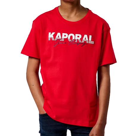 T-shirt garçon à manches courtes orico Rouge 2 - vertbaudet enfant 