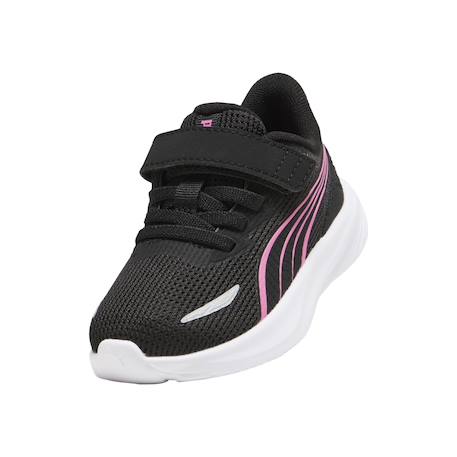 Baskets fille basses à scratch Noir  rose blanc 6 - vertbaudet enfant 