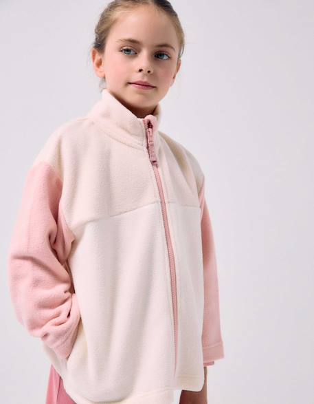 Fille-Veste en polaire à col montant