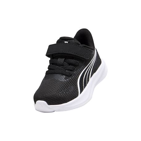 Baskets basses à scratch Noir  argent blanc 5 - vertbaudet enfant 