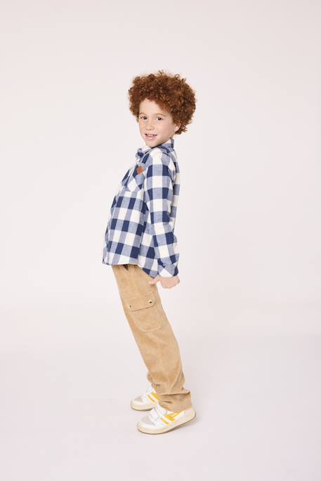 Chemise manches longues 100% coton garçon Carreaux 3 - vertbaudet enfant 