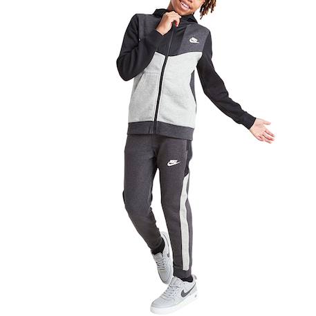 Pantalon de survêtement garçon en coton Gris, blanc 5 - vertbaudet enfant 