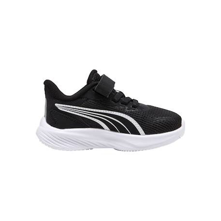 Baskets basses à scratch Noir  argent blanc 1 - vertbaudet enfant 