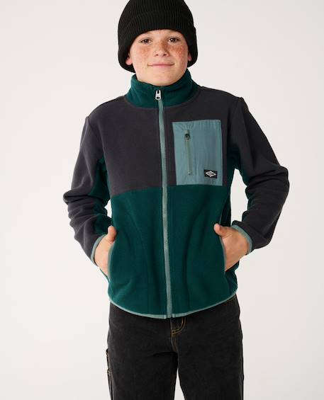 Sweat raw energy block sweat enfant Blue green 6 - vertbaudet enfant 
