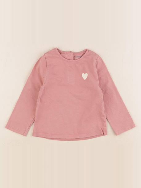 Tee-shirt - 12 mois Rose 1 - vertbaudet enfant 