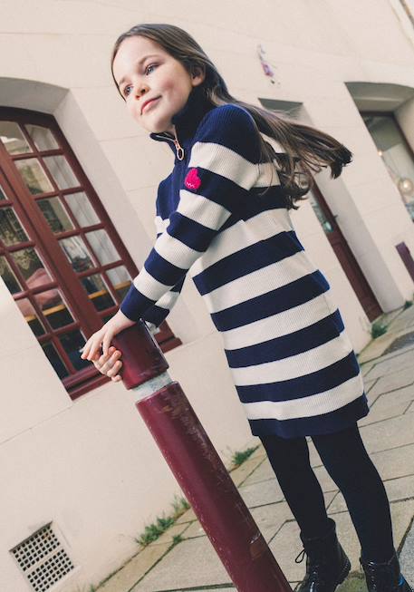 Fille-Robe-Robe manches longues fille