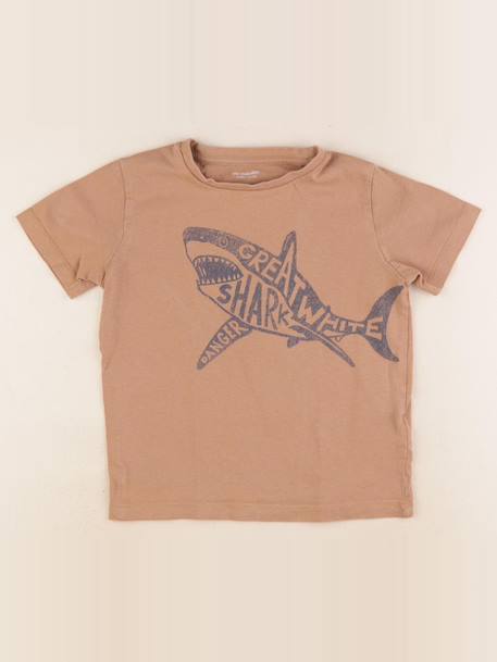 Tee-shirt - 6 ans Marron 1 - vertbaudet enfant 