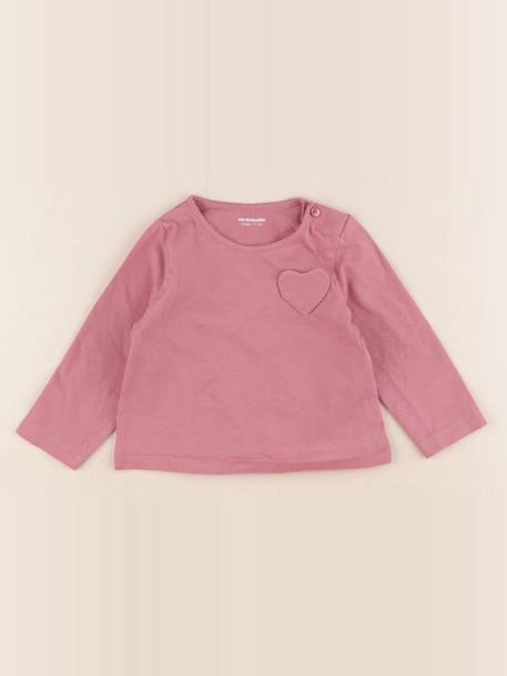 Tee-shirt - 9 mois Rose 1 - vertbaudet enfant 