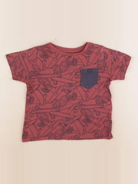 Tee-shirt - 4 ans Rouge 1 - vertbaudet enfant 