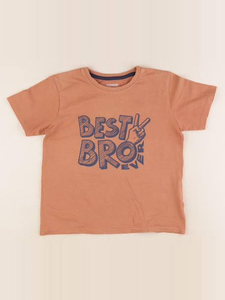 Tee-shirt - 8 ans Marron 1 - vertbaudet enfant 