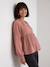 Blouse grossesse et allaitement en gaze coton biologique* bois de rose+vert sauge 9 - vertbaudet enfant 