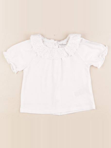 Tee-shirt - 12 mois Blanc 1 - vertbaudet enfant 