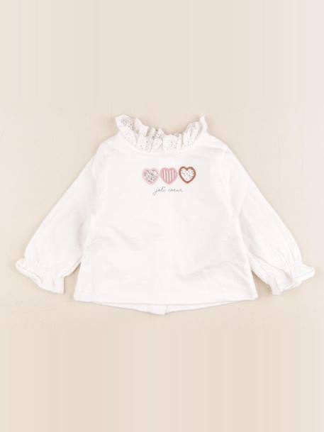 Tee-shirt - 3 mois Blanc 1 - vertbaudet enfant 