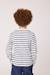 Mariniere manches longues 100% coton garçon Fond blanc casse raye indigo 3 - vertbaudet enfant 