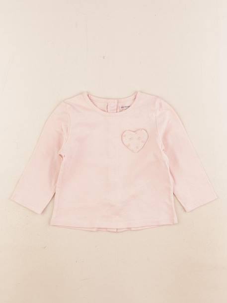 Tee-shirt - 6 mois Rose 1 - vertbaudet enfant 