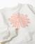 Sweat avec imprimé floral en relief Blanc 3 - vertbaudet enfant 